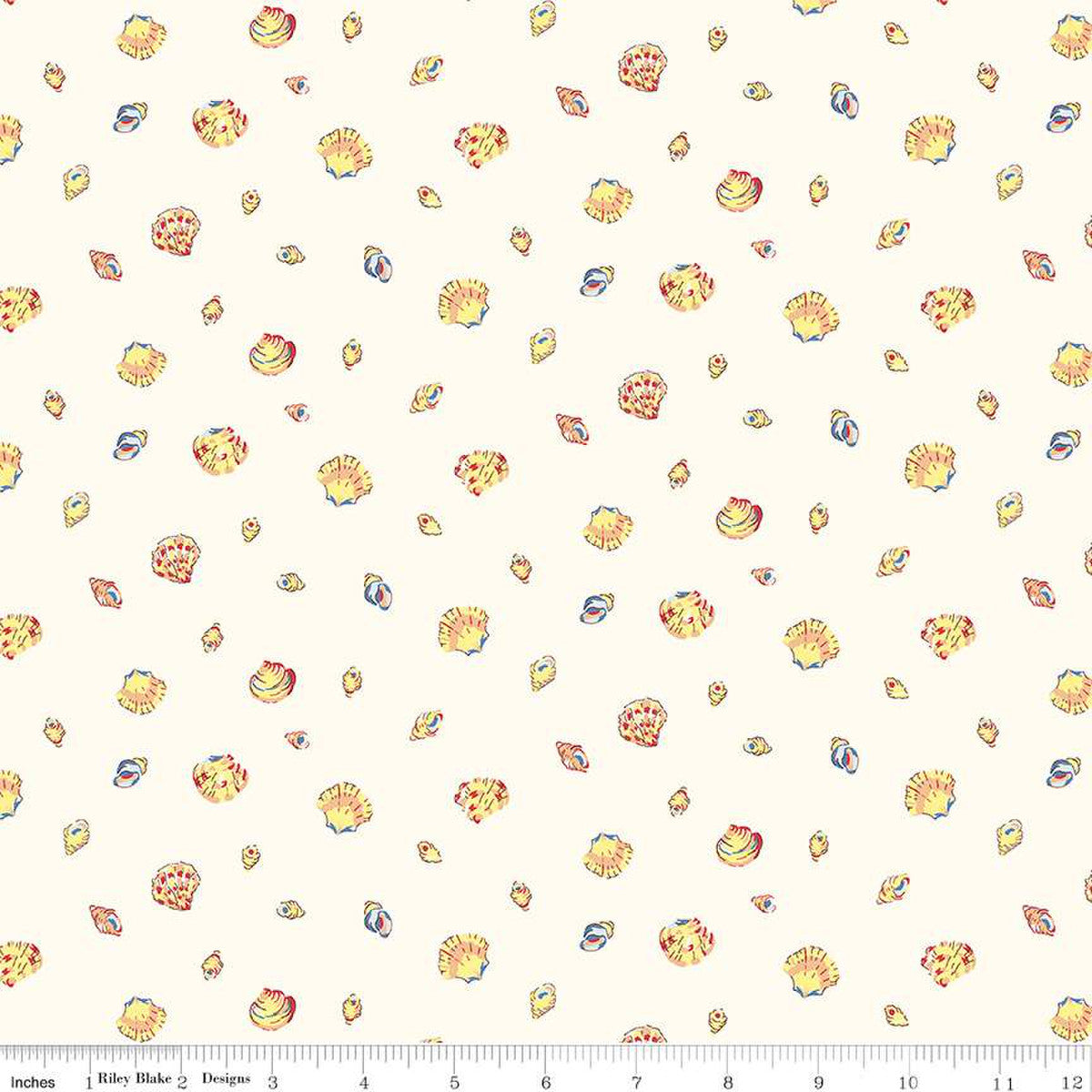 Sea Shells by Liberty Fabrics in Cream
