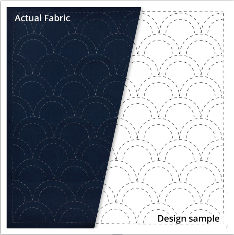 Seikaiha Sashiko Sampler