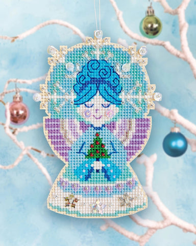 Christmas Blue Silver Ornament Cross Stitch Pattern, code ACS-014 Artmishka  Cross Stitch