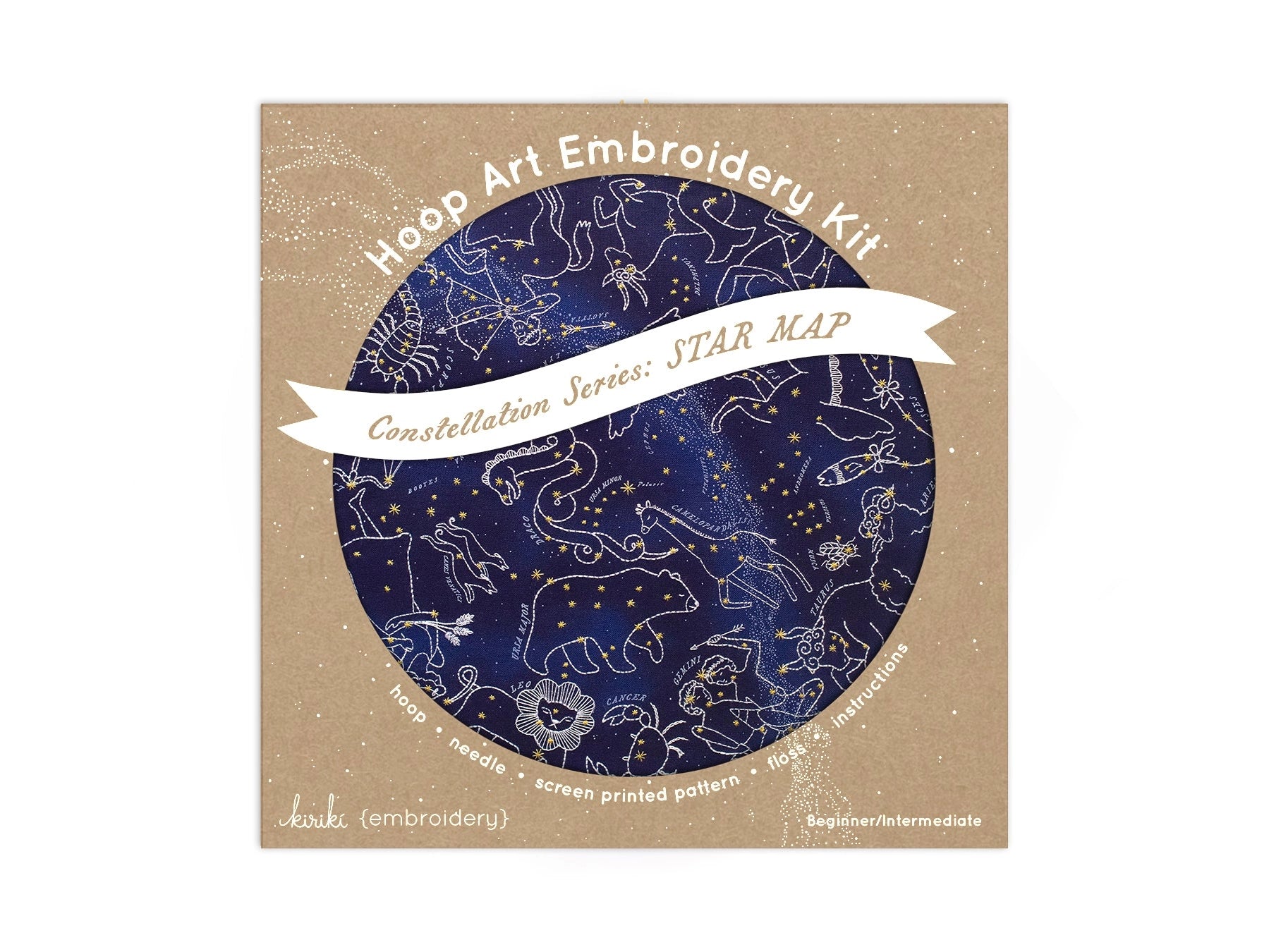 Star Map Embroidery Kit