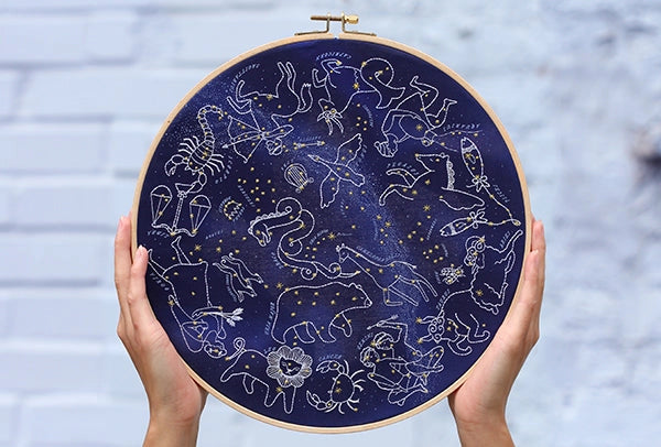 Star Map Embroidery Kit