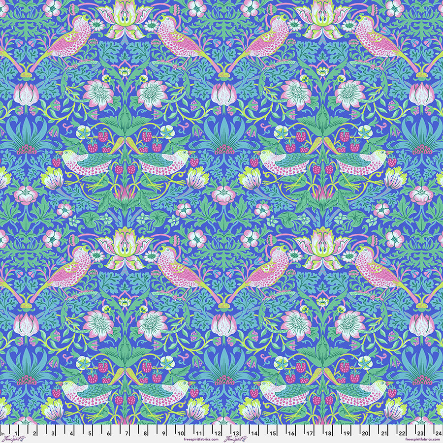 Strawberry Thief / Blue by Kaffe Fassett x William Morris & Co.