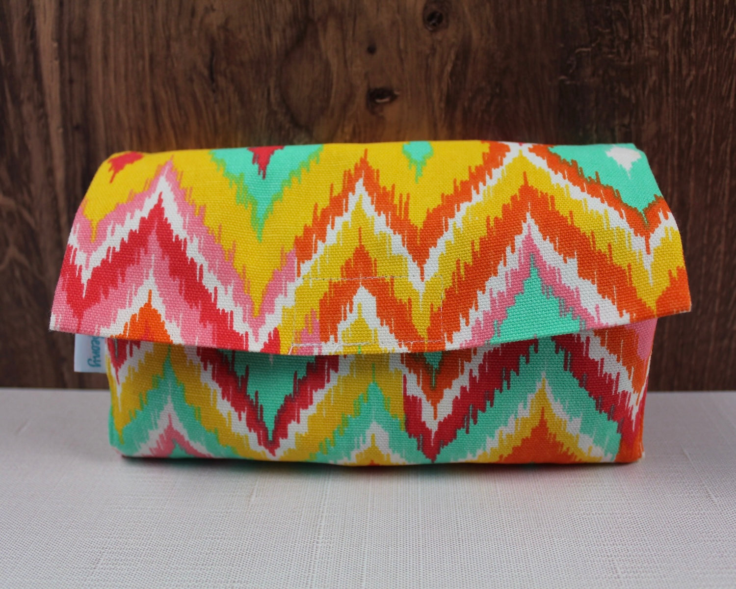 Summer Ikat Folding Shopping Tote