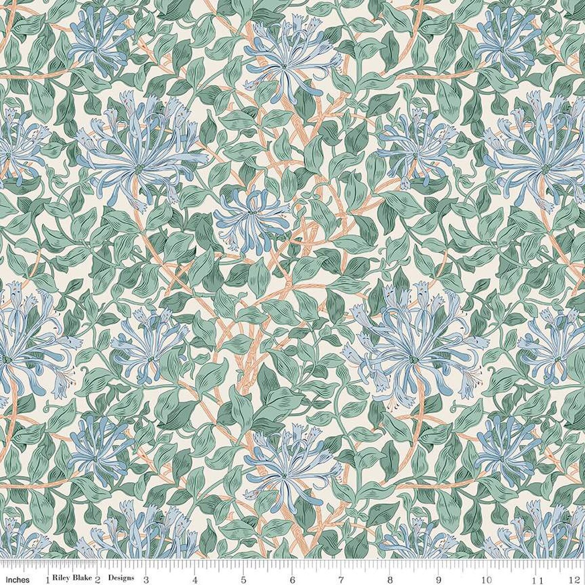 Trailing Honeysuckle (B) by Liberty Fabrics