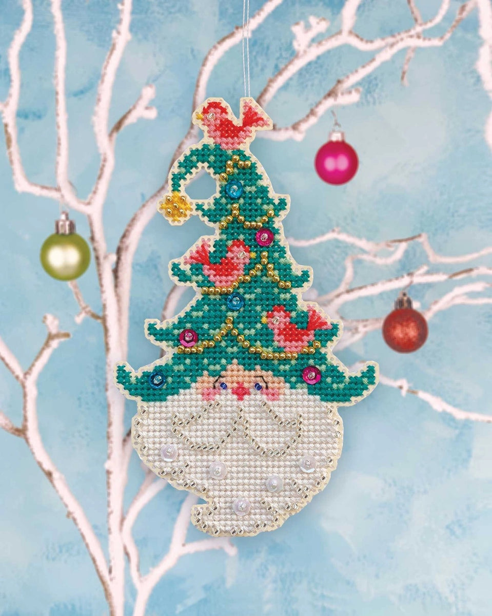 Candy Claus - Cross Stitch Ornament Kit — The Blue Peony