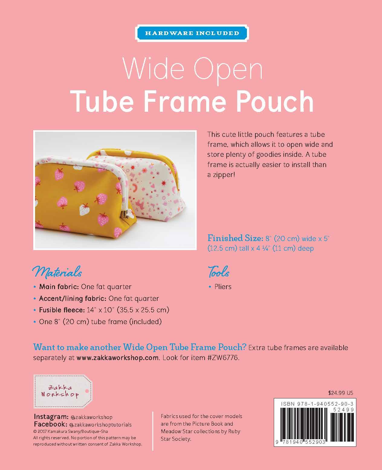 Wide Open Tube Frame Pouch Kit