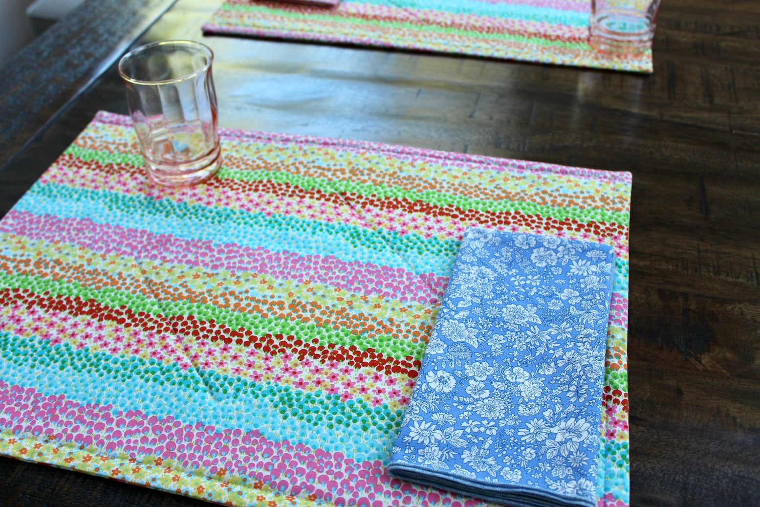 Tulip Triumph Placemats (Liberty of London Fabric)