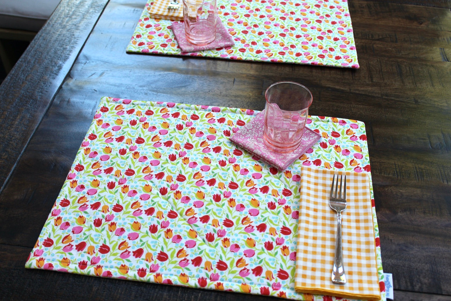 Tulip Triumph Placemats (Liberty of London Fabric)