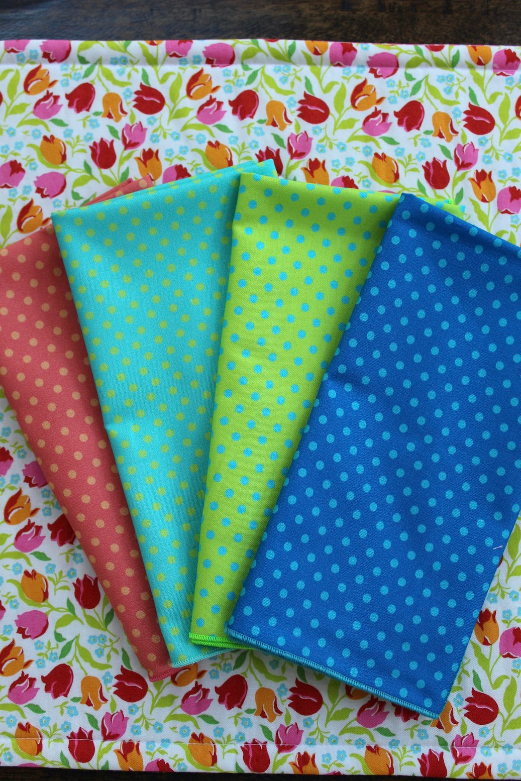 Tulip Triumph Placemats (Liberty of London Fabric)