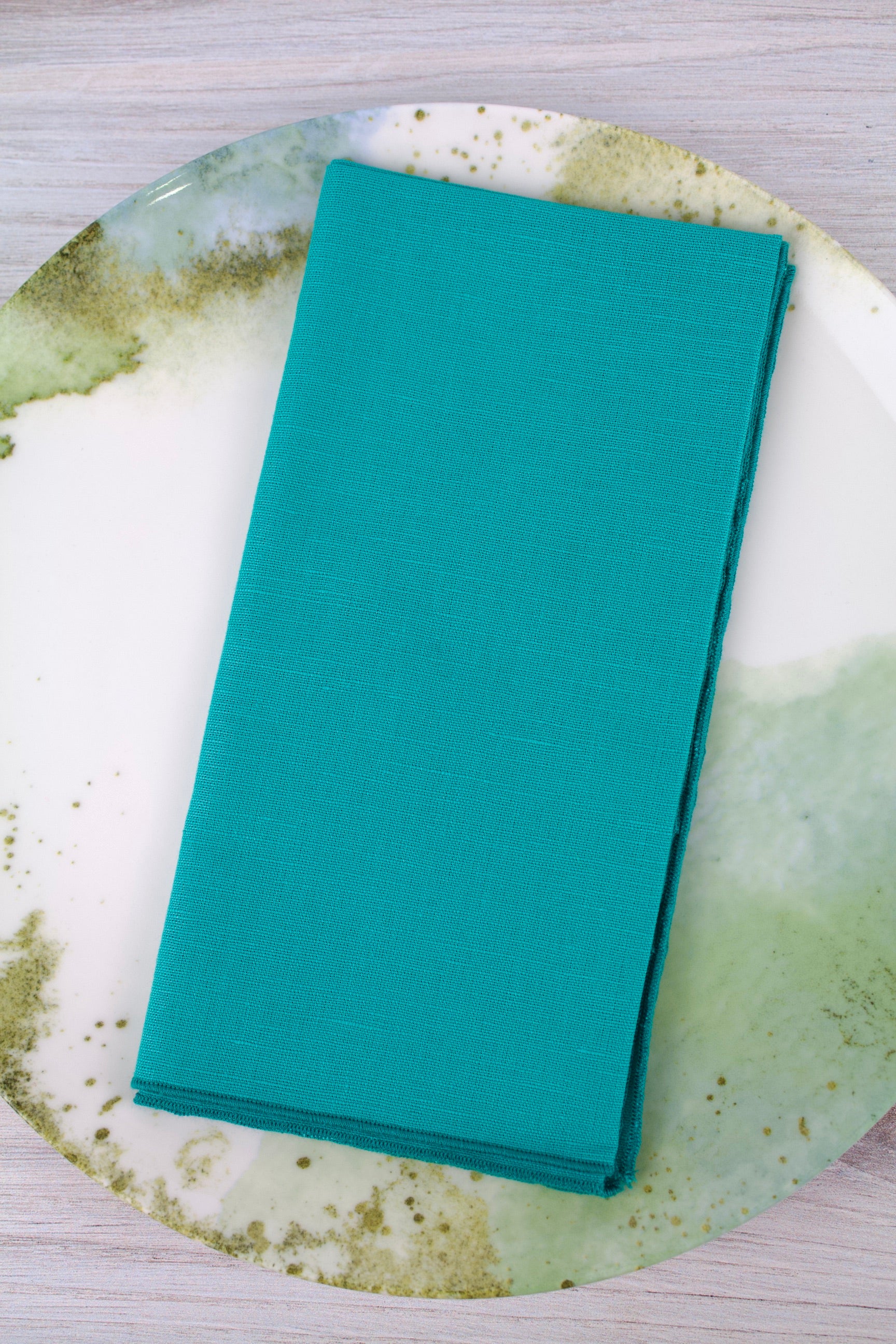 Turquoise Linen Napkins