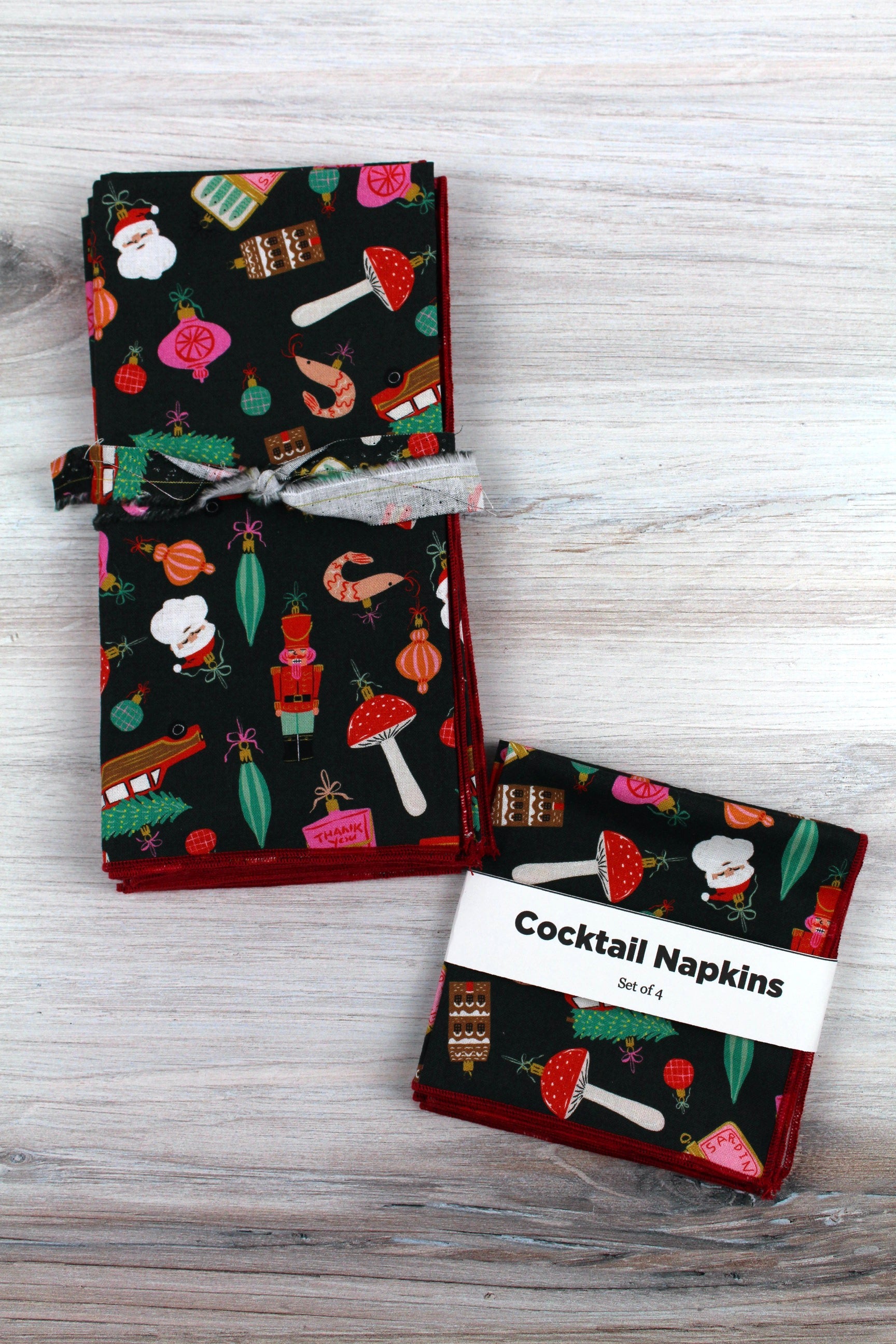 Vintage Ornaments Christmas Napkins