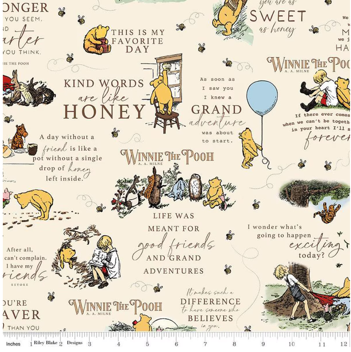 Winnie the Pooh Main in Cream