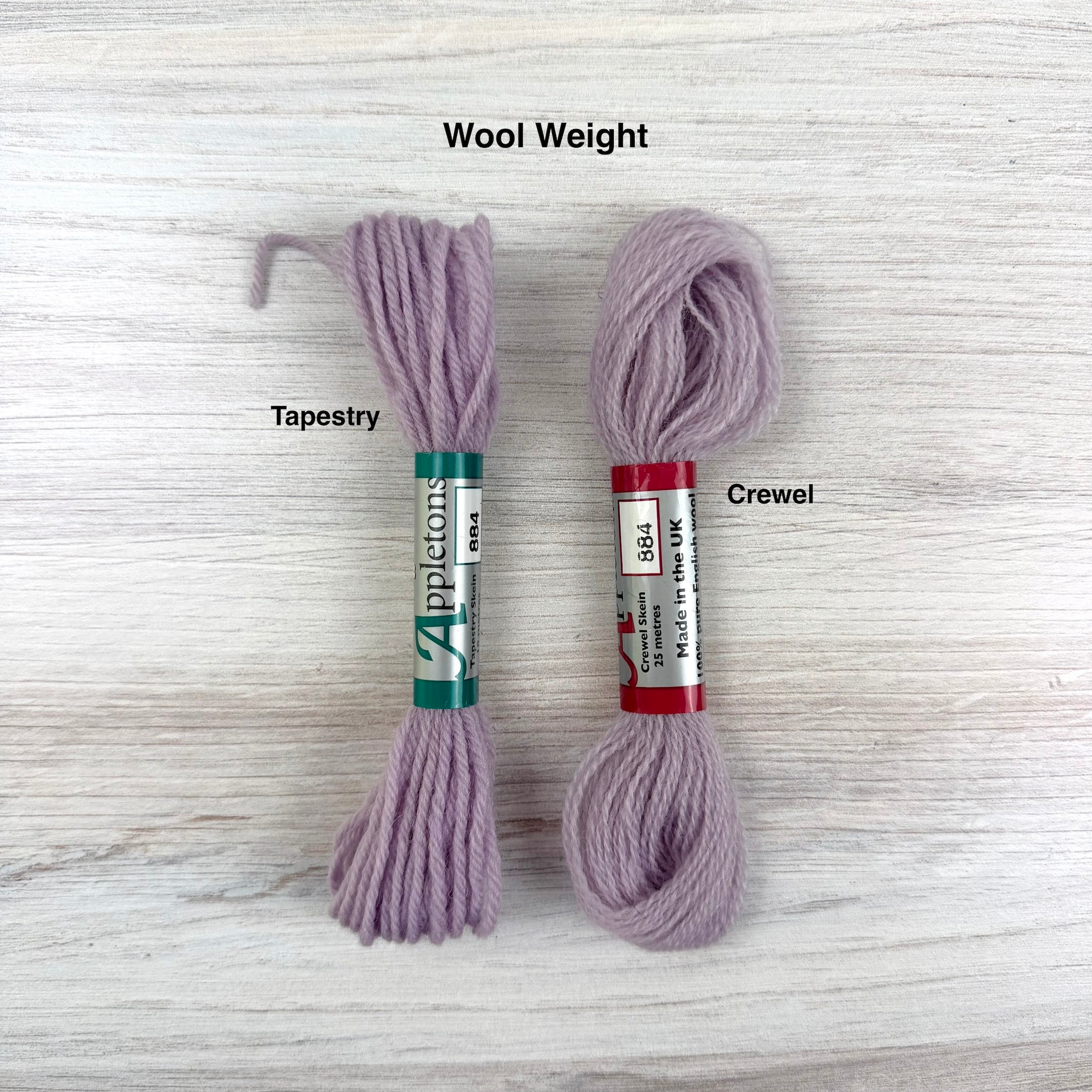 Individual Appletons Wool Skeins from the Heraldic Gold Colorway