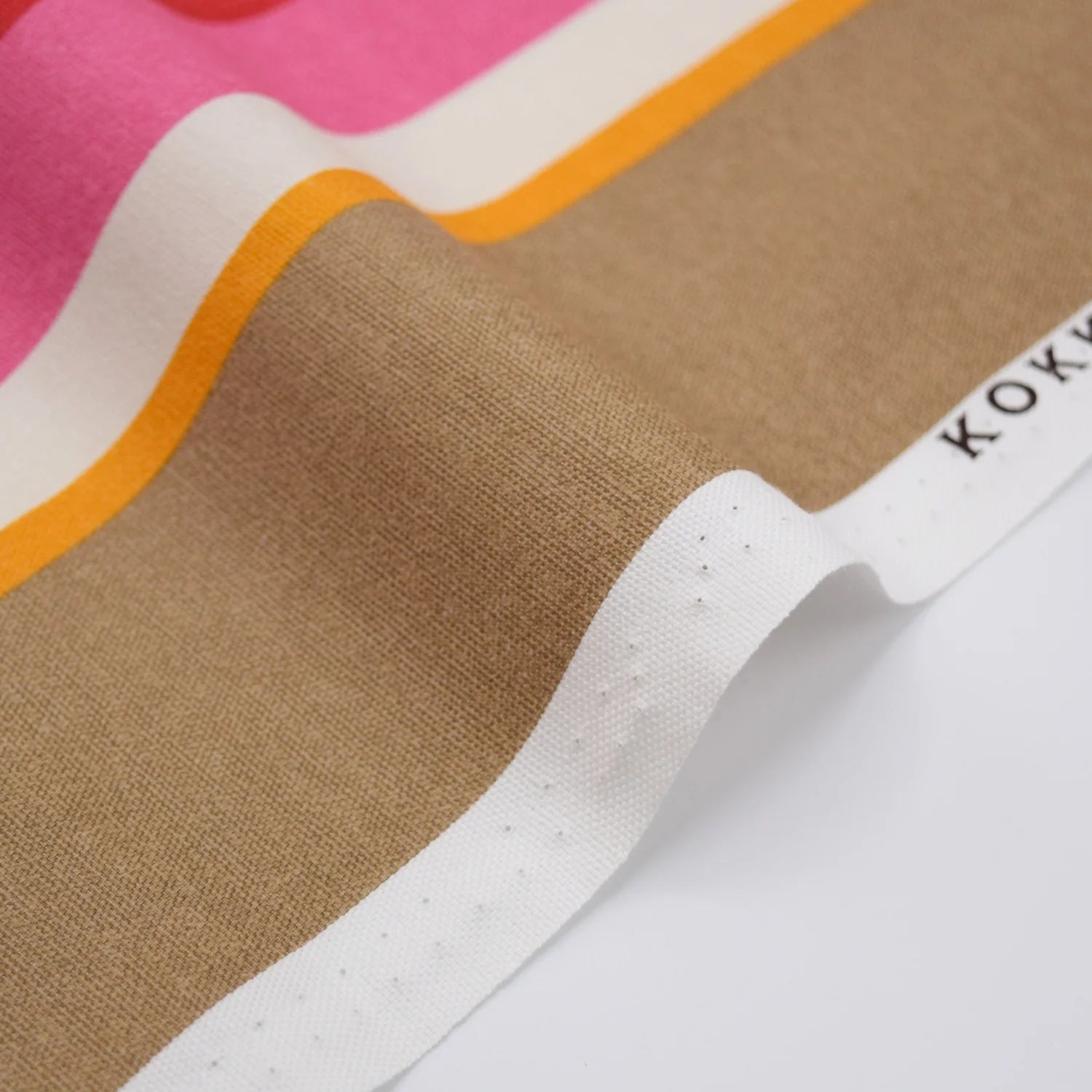 Dynamic Stripes Oxford Canvas in Pink Multi