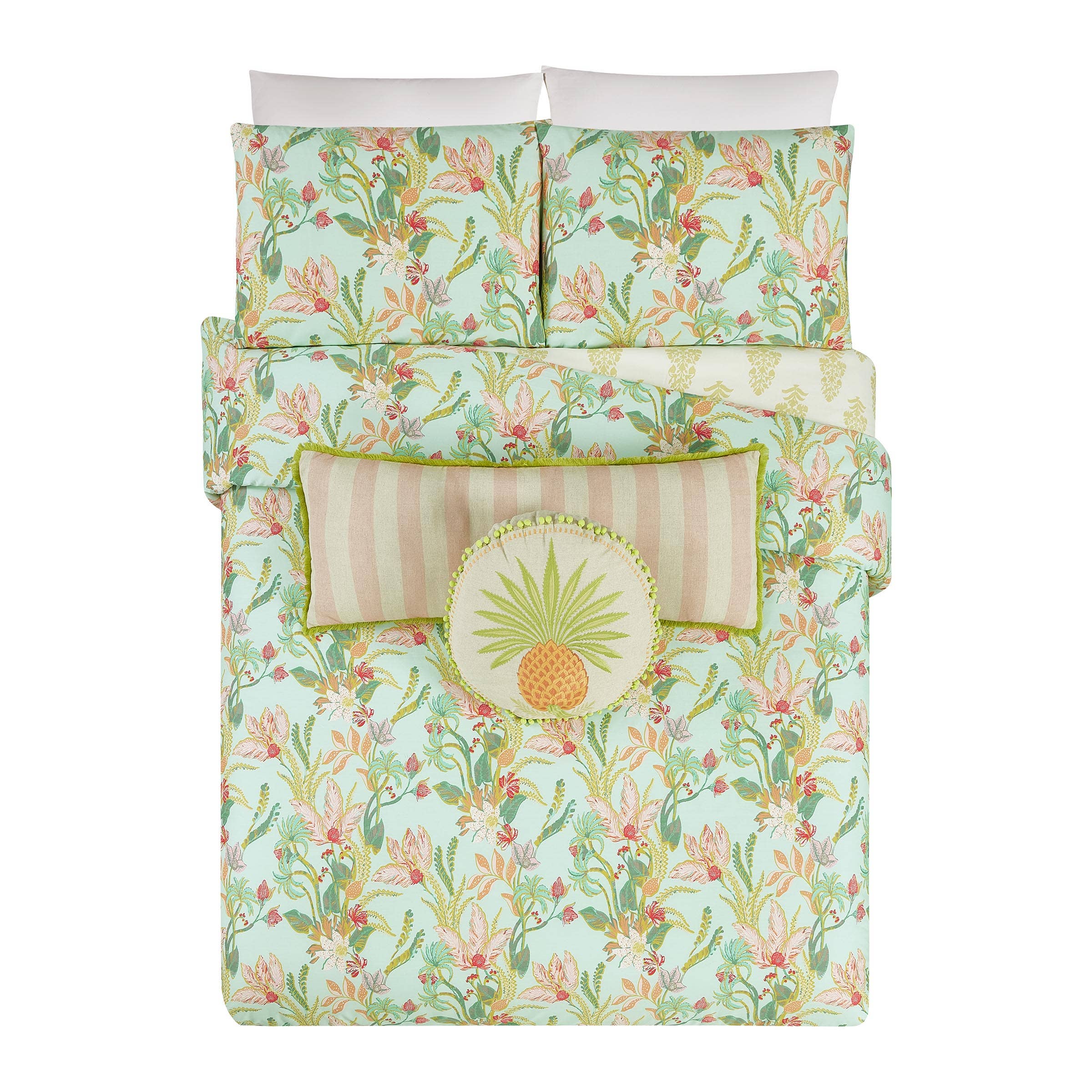 QUEENIE CABANA STRIPE FRINGE DECORATIVE - Spartina
