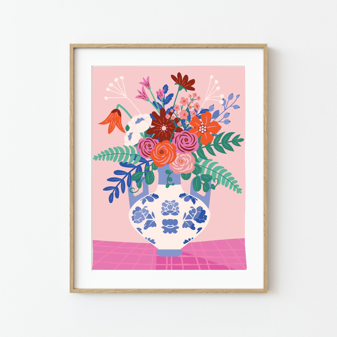Blue Ming Paint by Number Kit