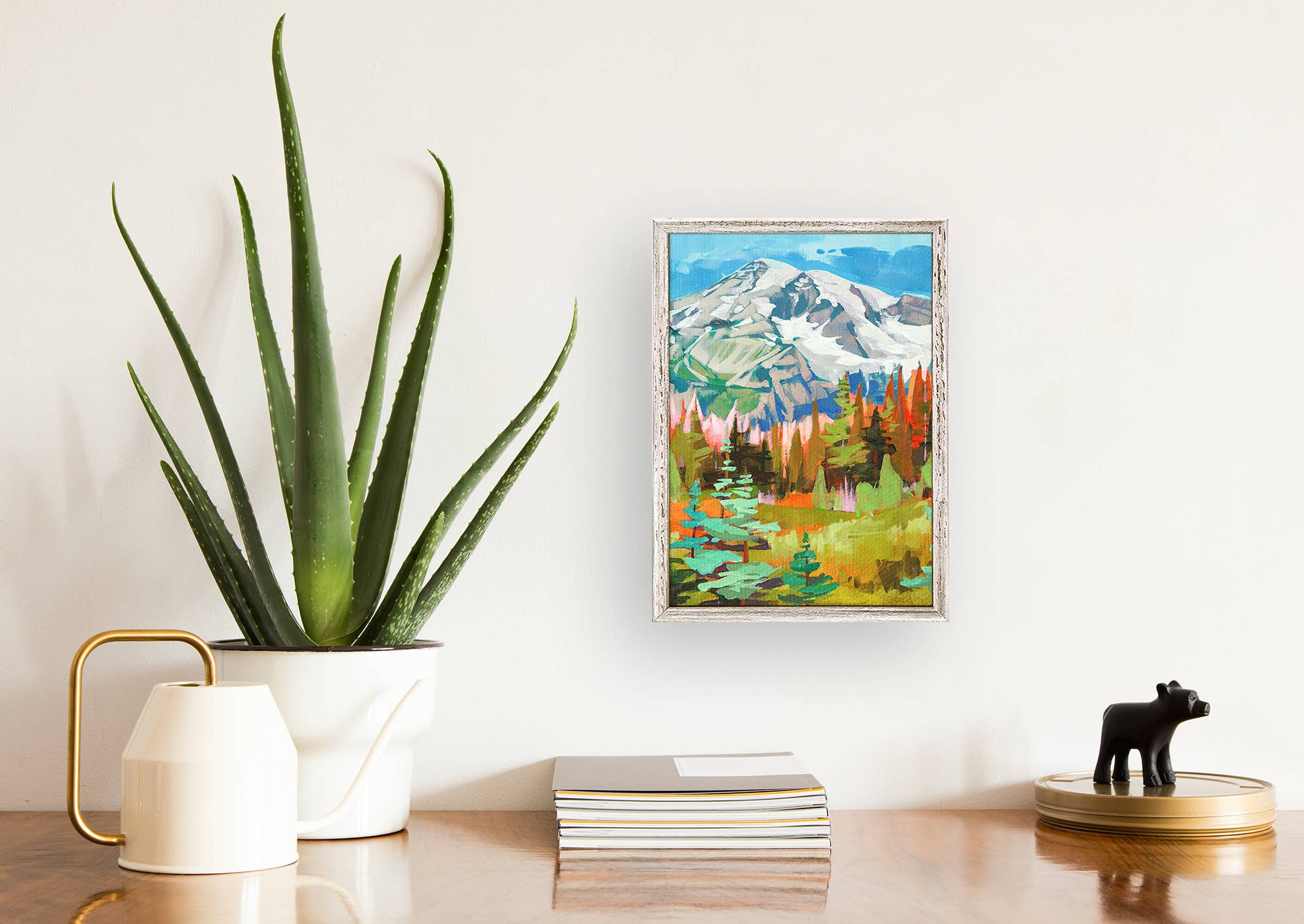 Rainier Road Trip Mini Framed Canvas