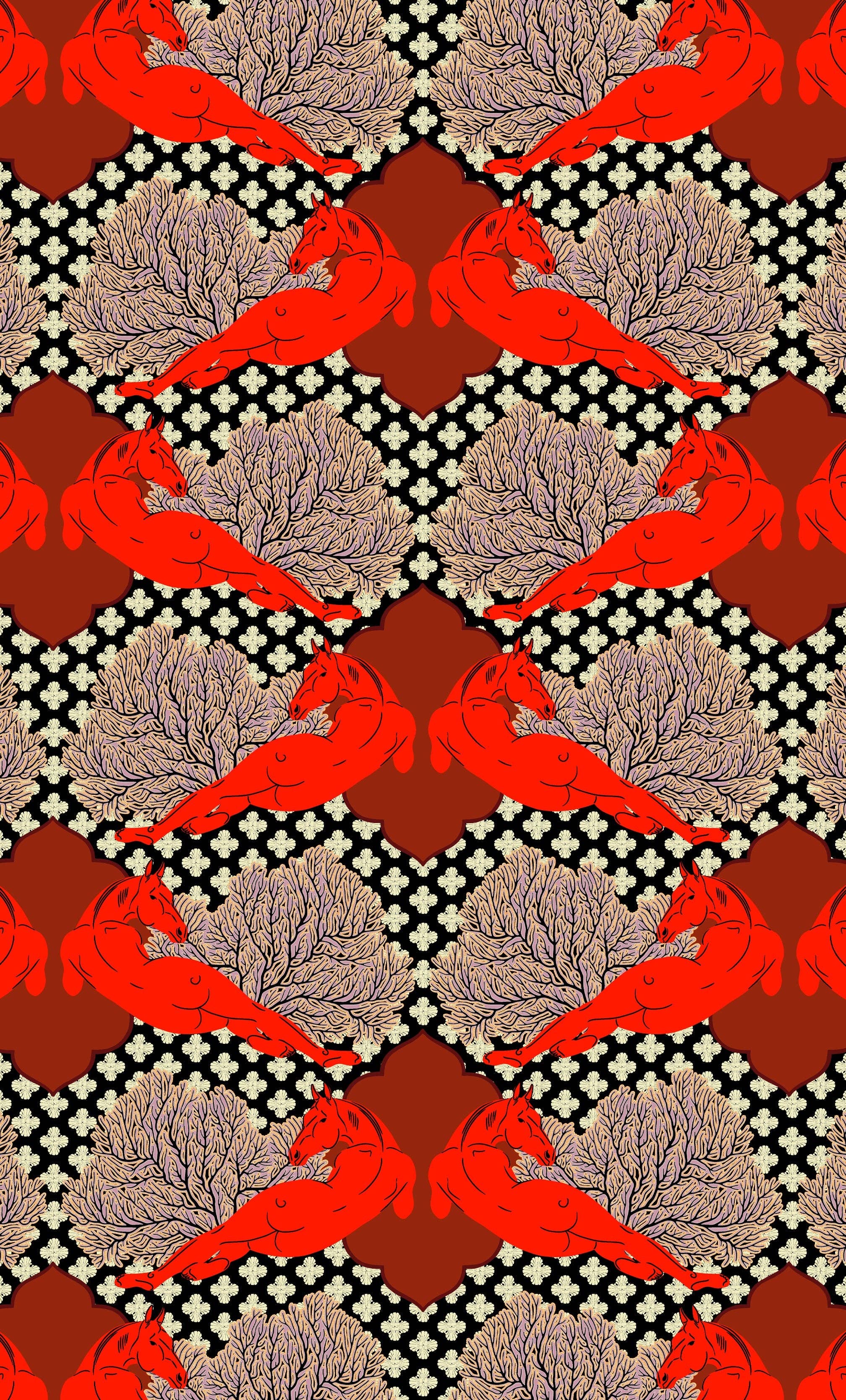 "Big Red" Horse Wrapping Paper