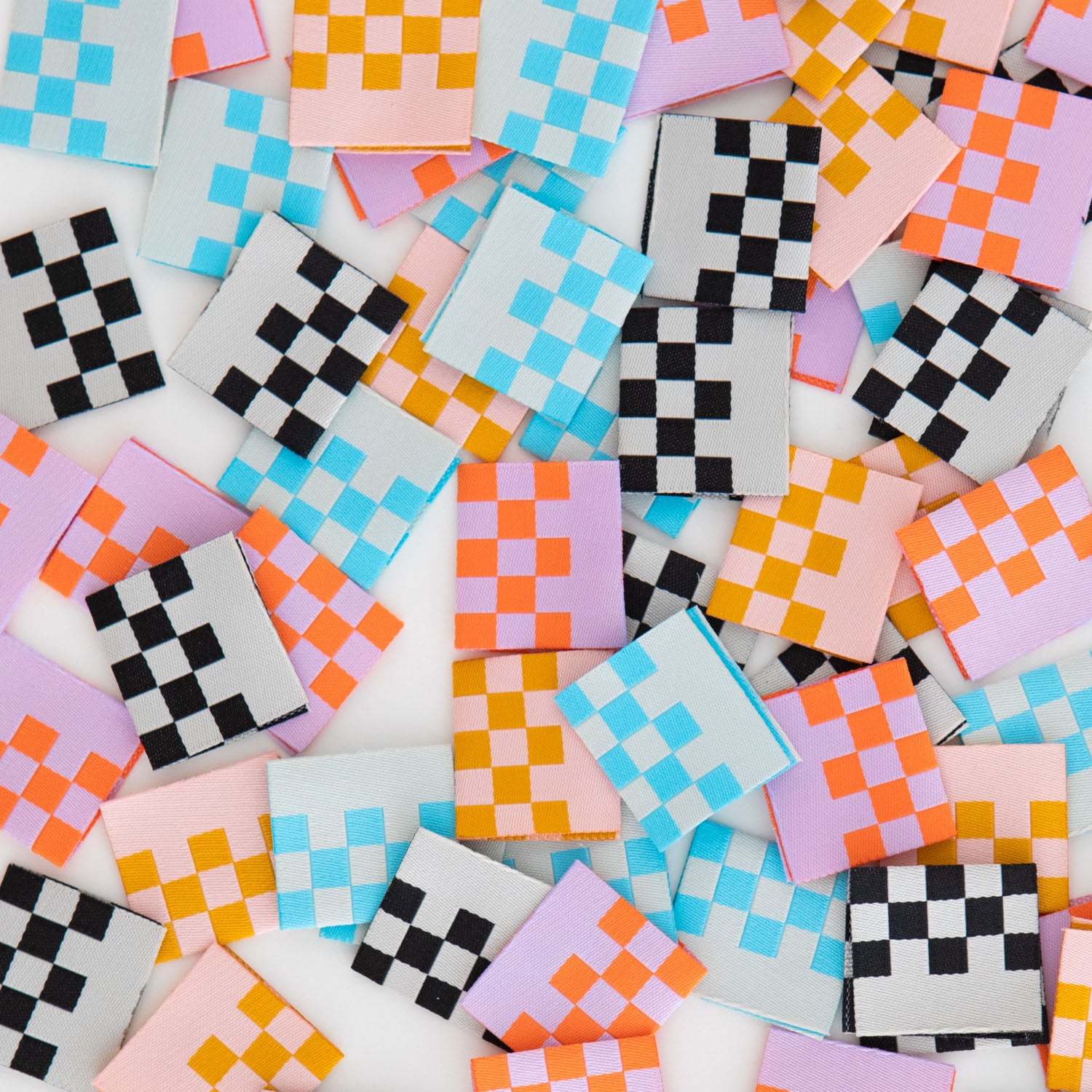 Checkerboard Multipack Woven Sewing / Clothing Labels