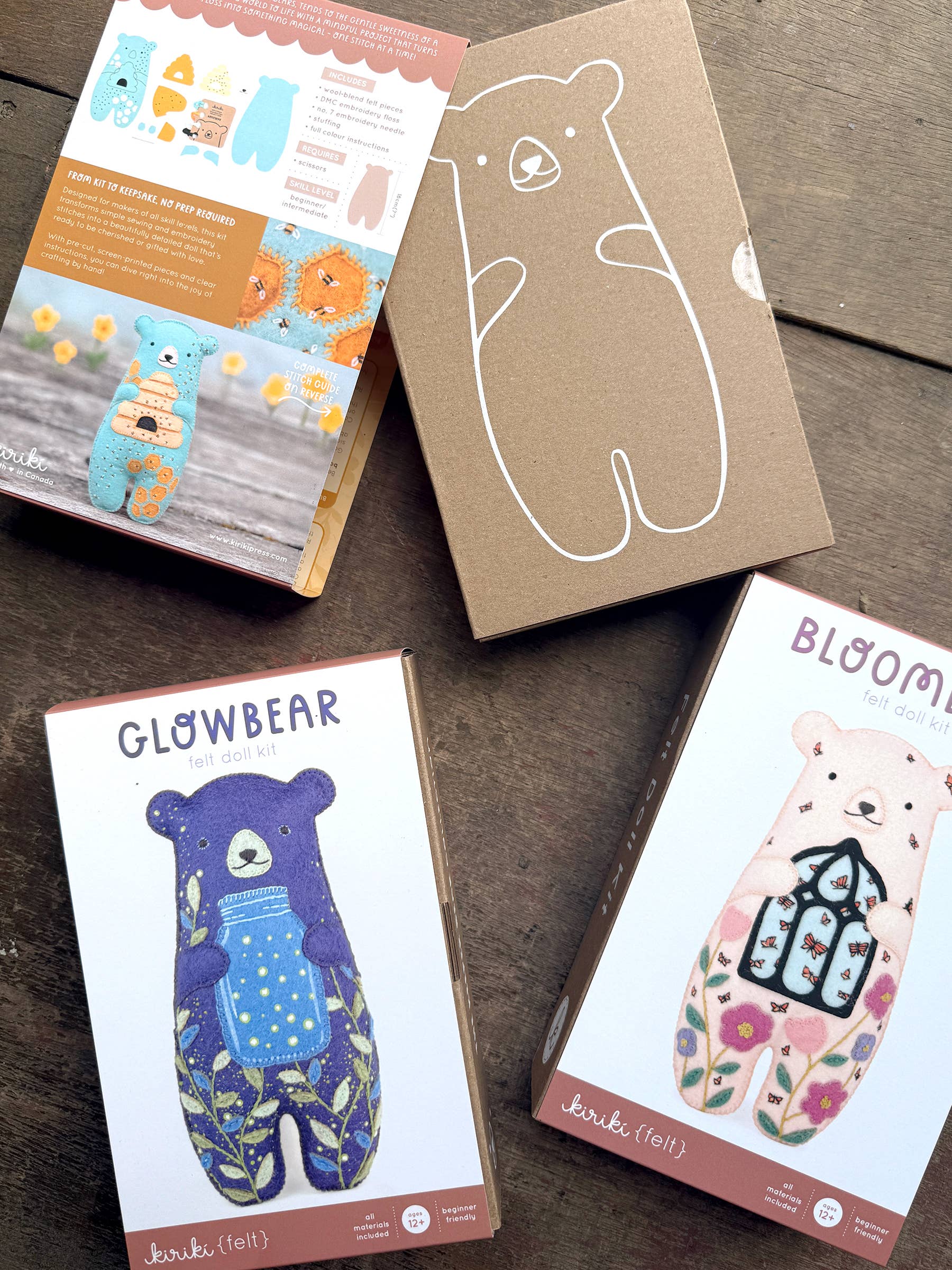 Glowbear Felt Doll Kit