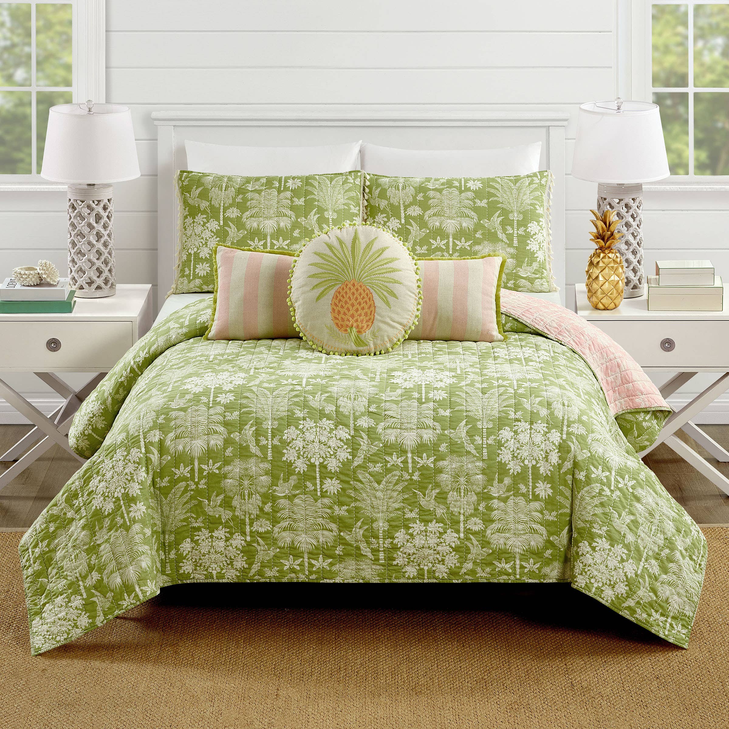 QUEENIE CABANA STRIPE FRINGE DECORATIVE - Spartina