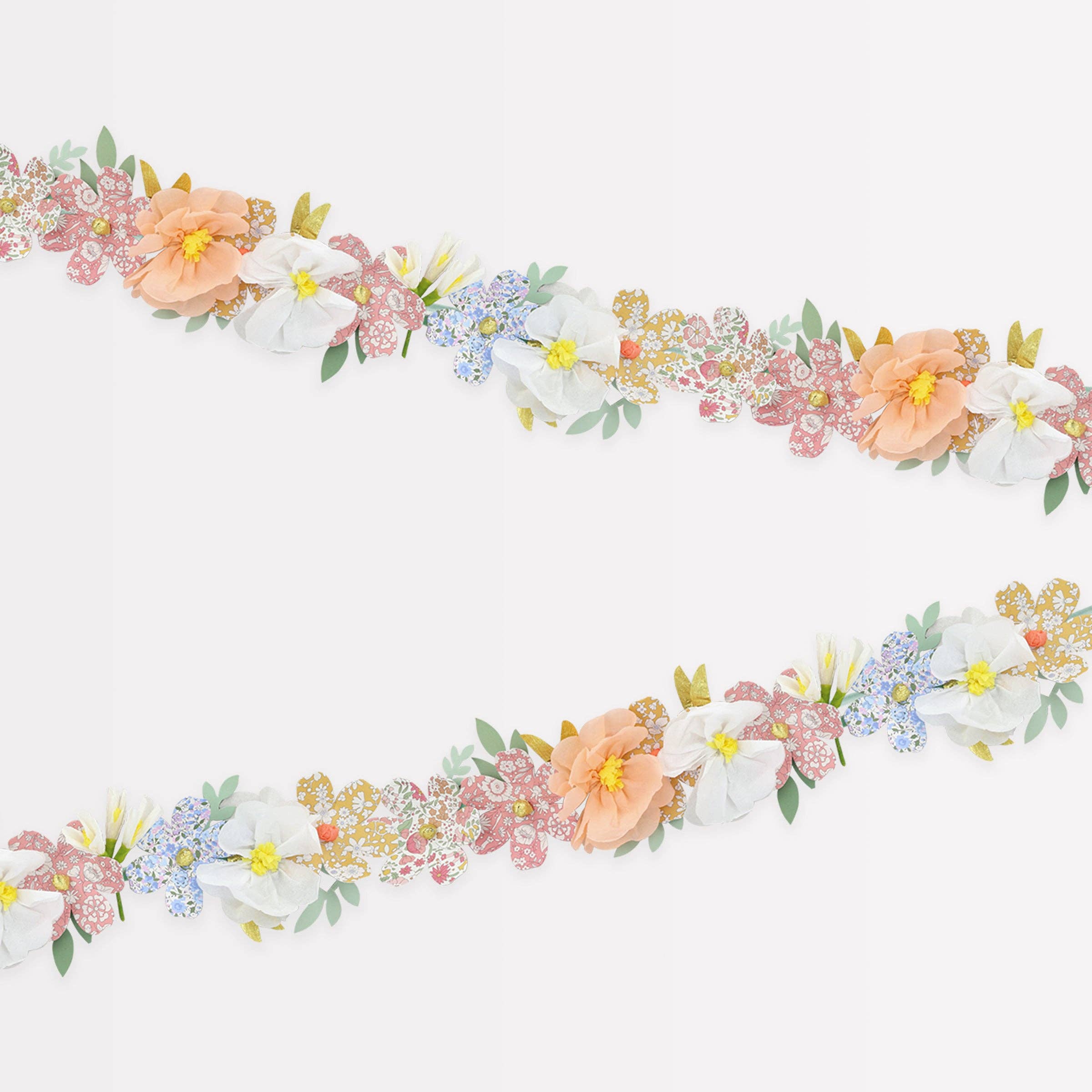 Meri Meri x Liberty Paper Flower Garland