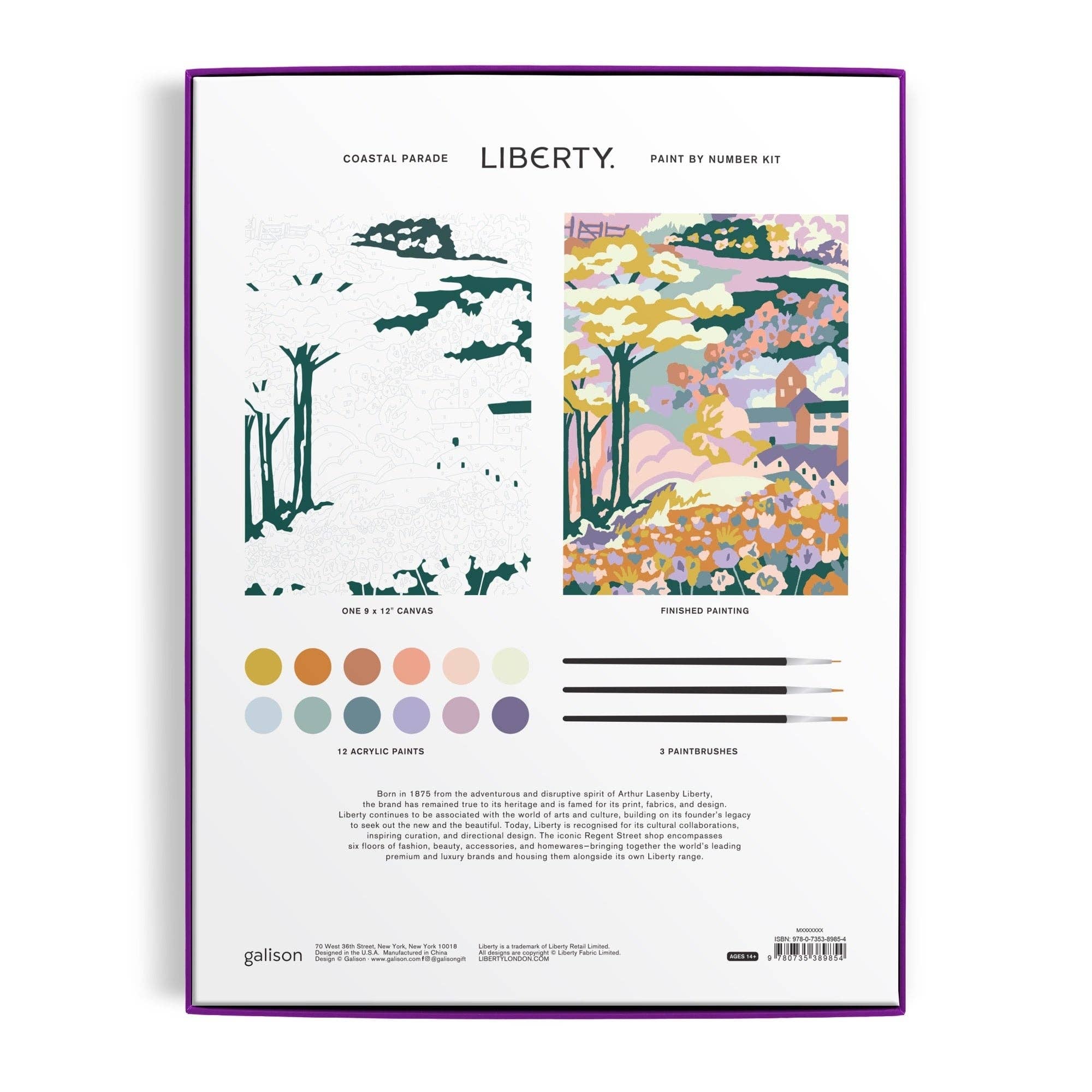 Liberty Coastal Parade 9 x 12" Paint by Number Kit