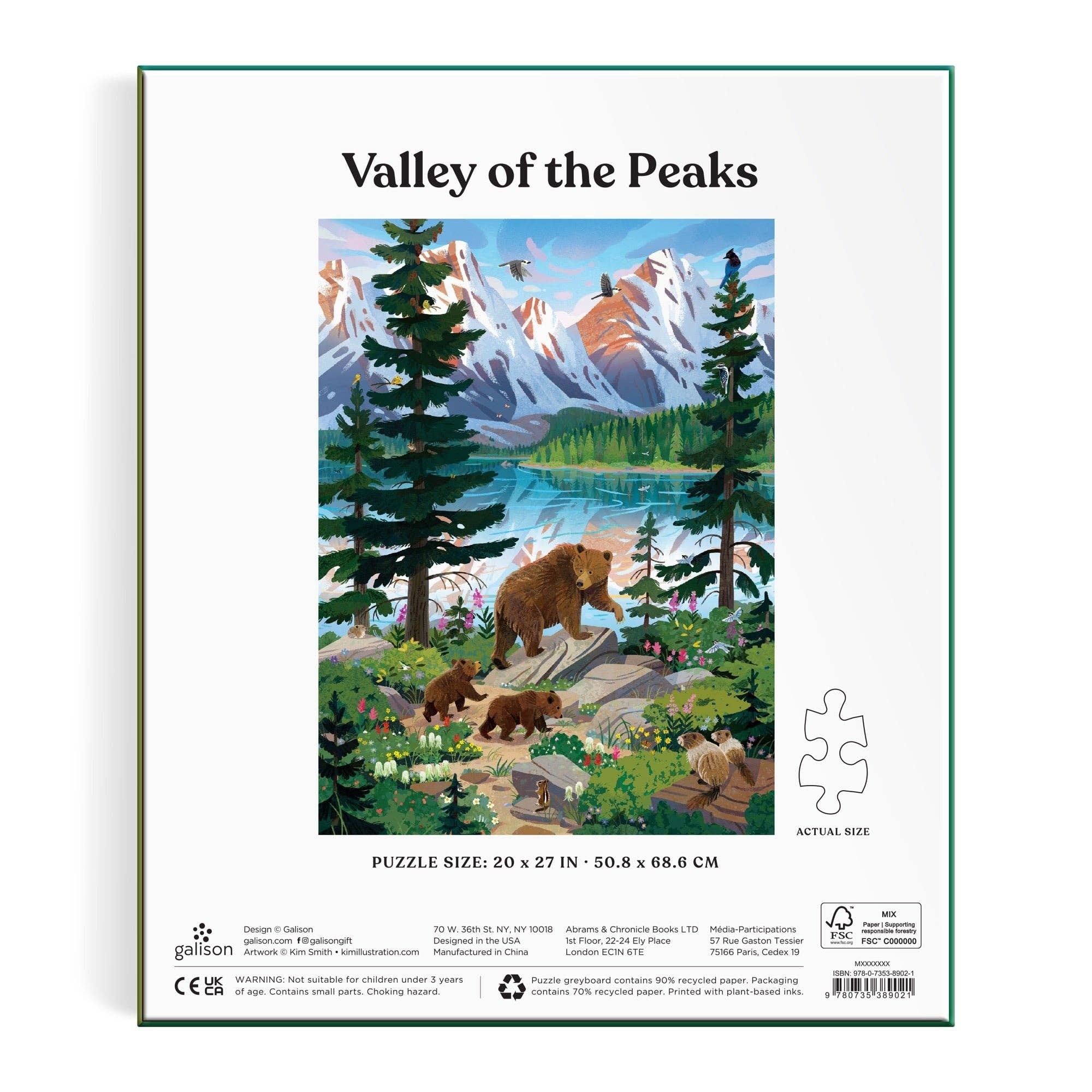 Valley of the Peaks 1000 Piece Puzzle