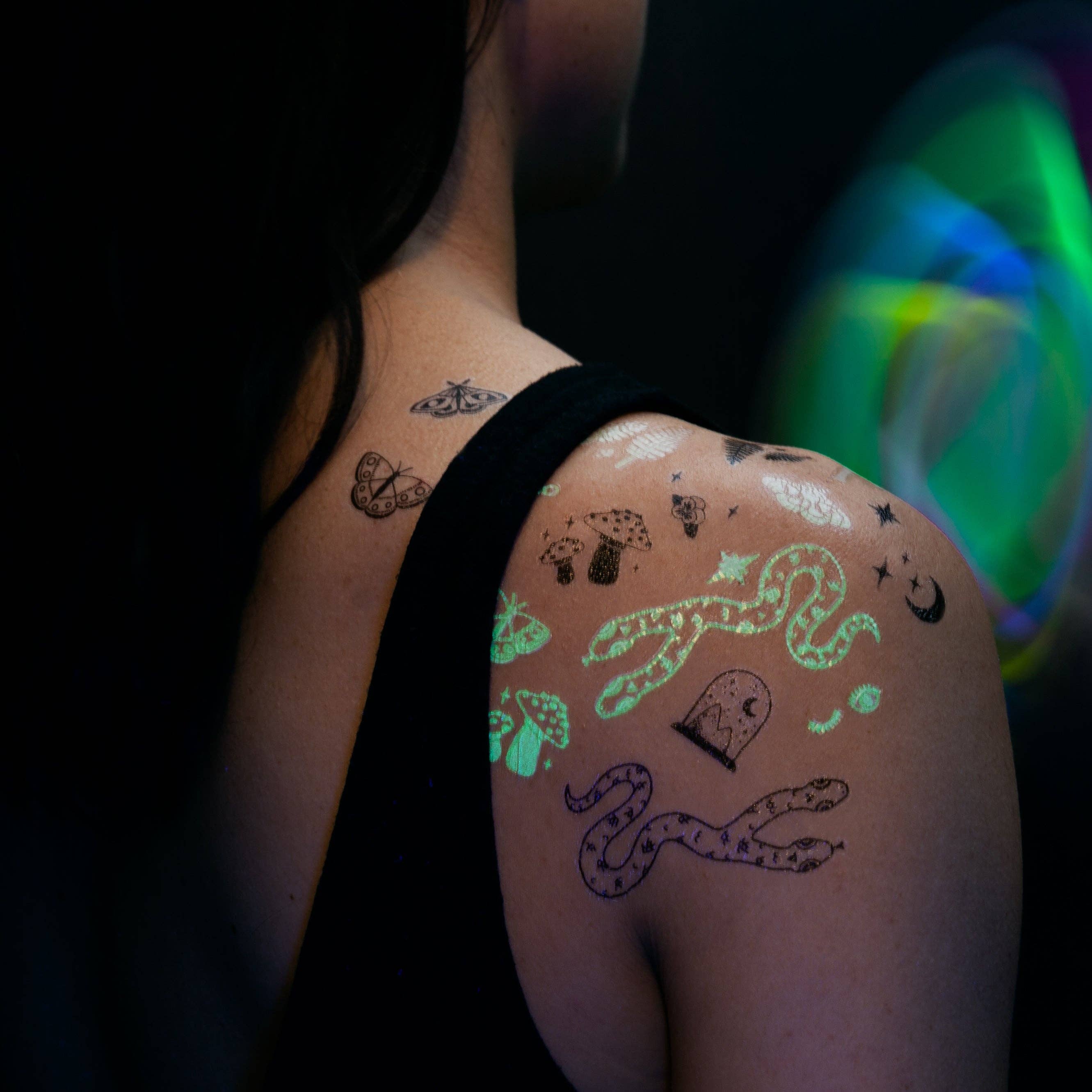 Curiosities Tattoo Sheets (Glow in the Dark)