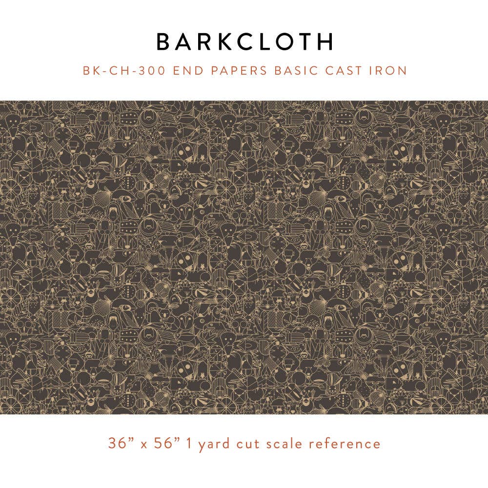 End Papers Basic Cast Iron Barkcloth