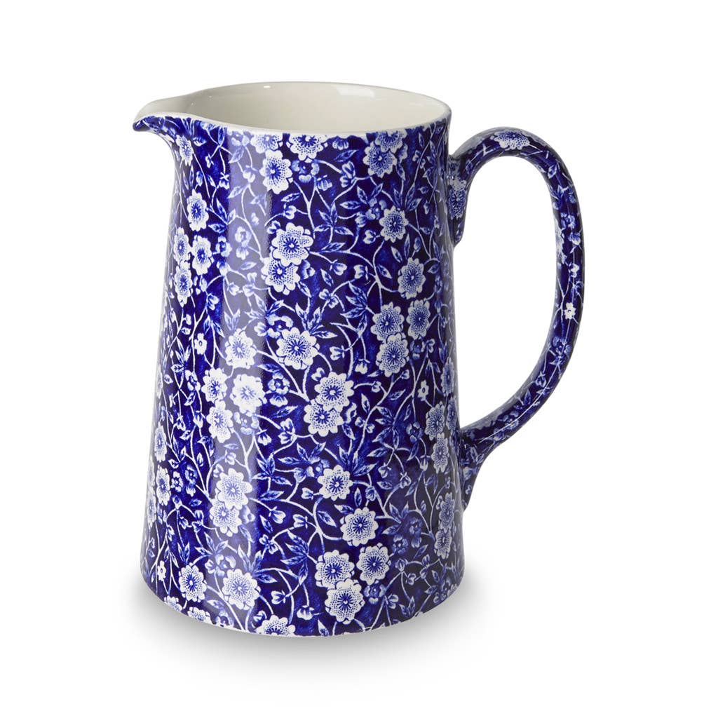 Blue Calico Large Tankard Jug