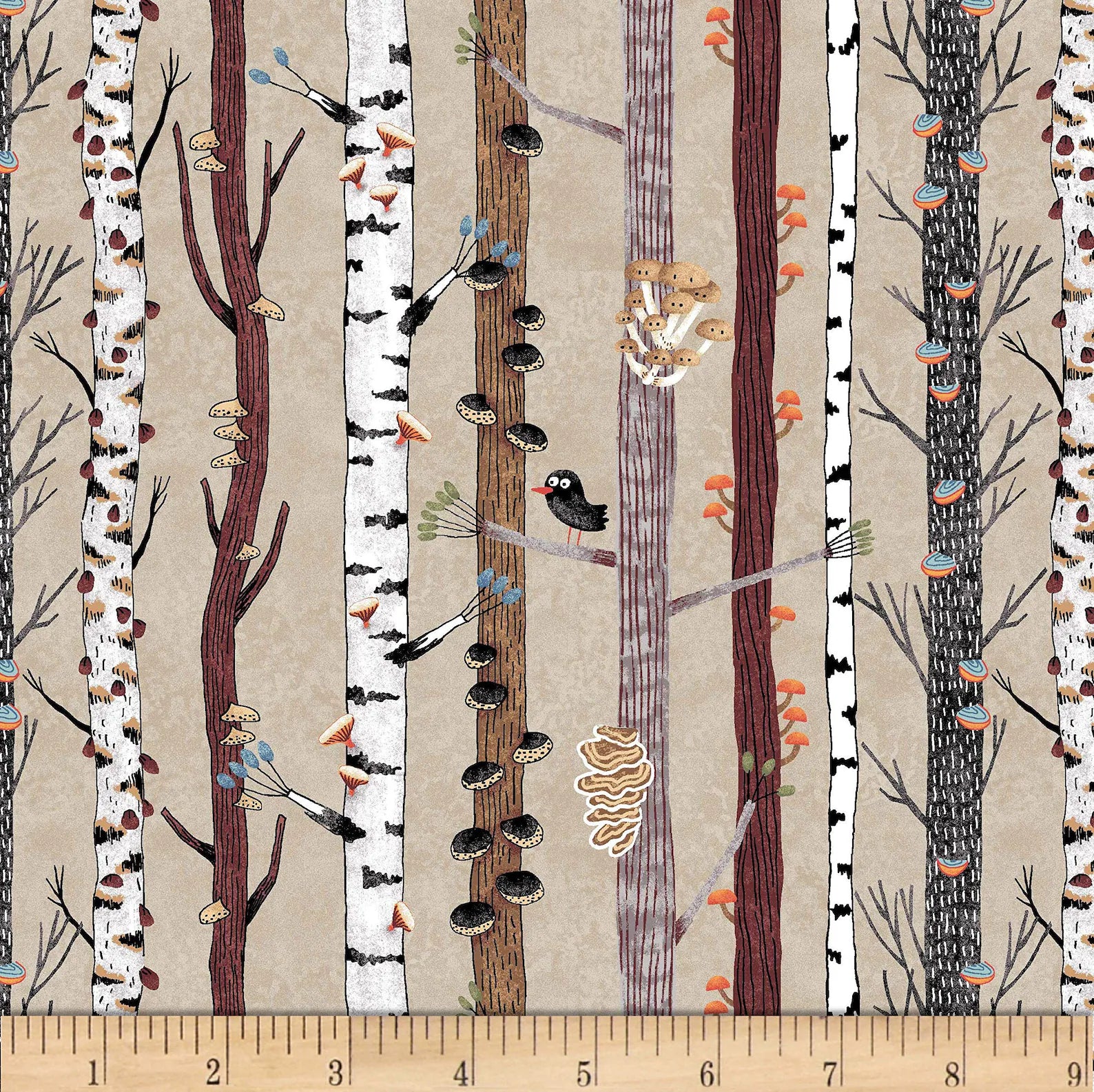 Tree Stripe by Michael Miller Fabrics