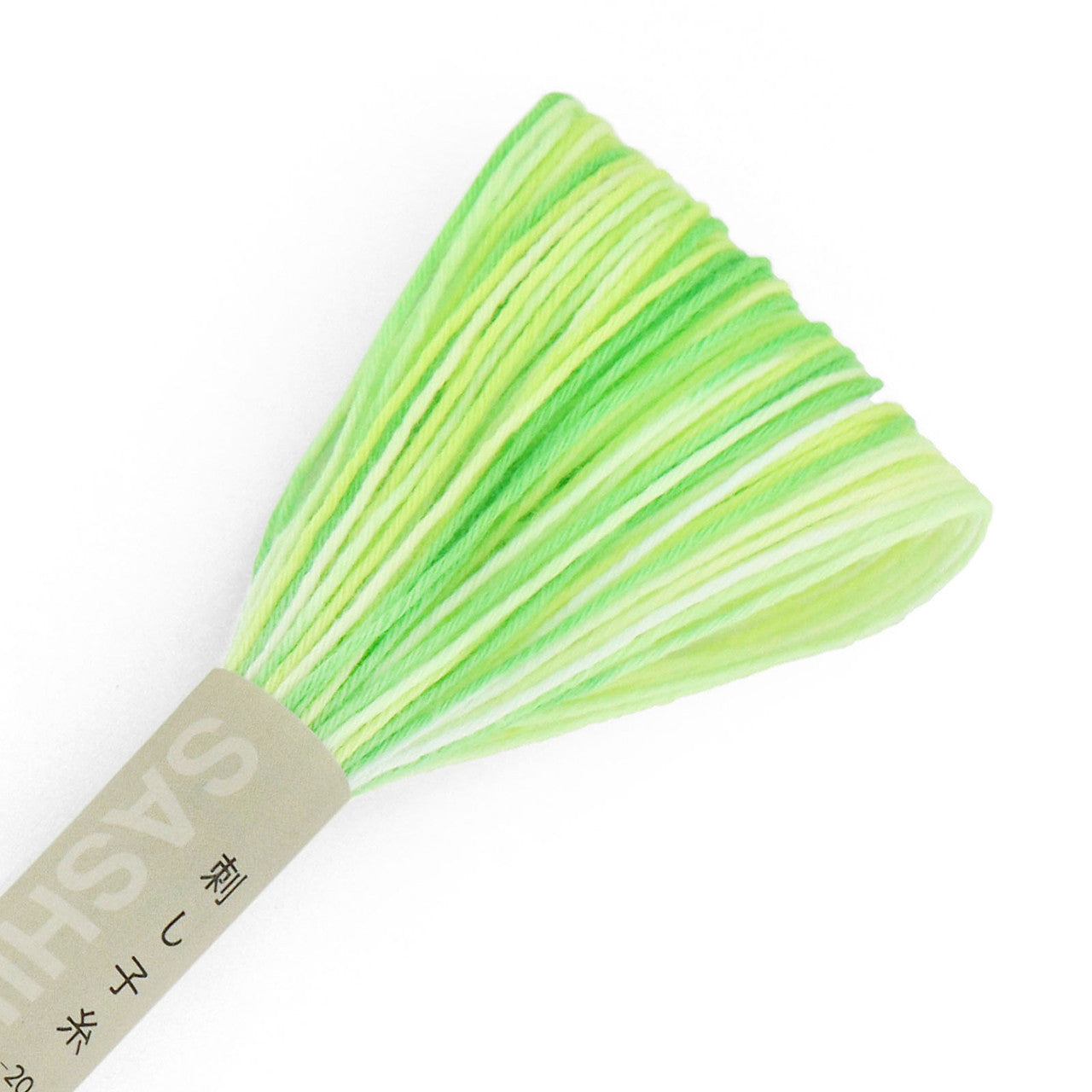 Olympus Sashiko Thread - Light Green Variegated (#56)
