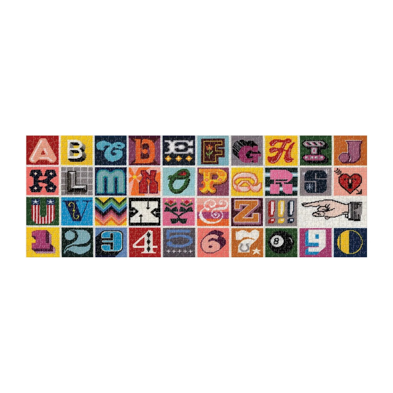 Needlepoint A to Z Panoramic Puzzle