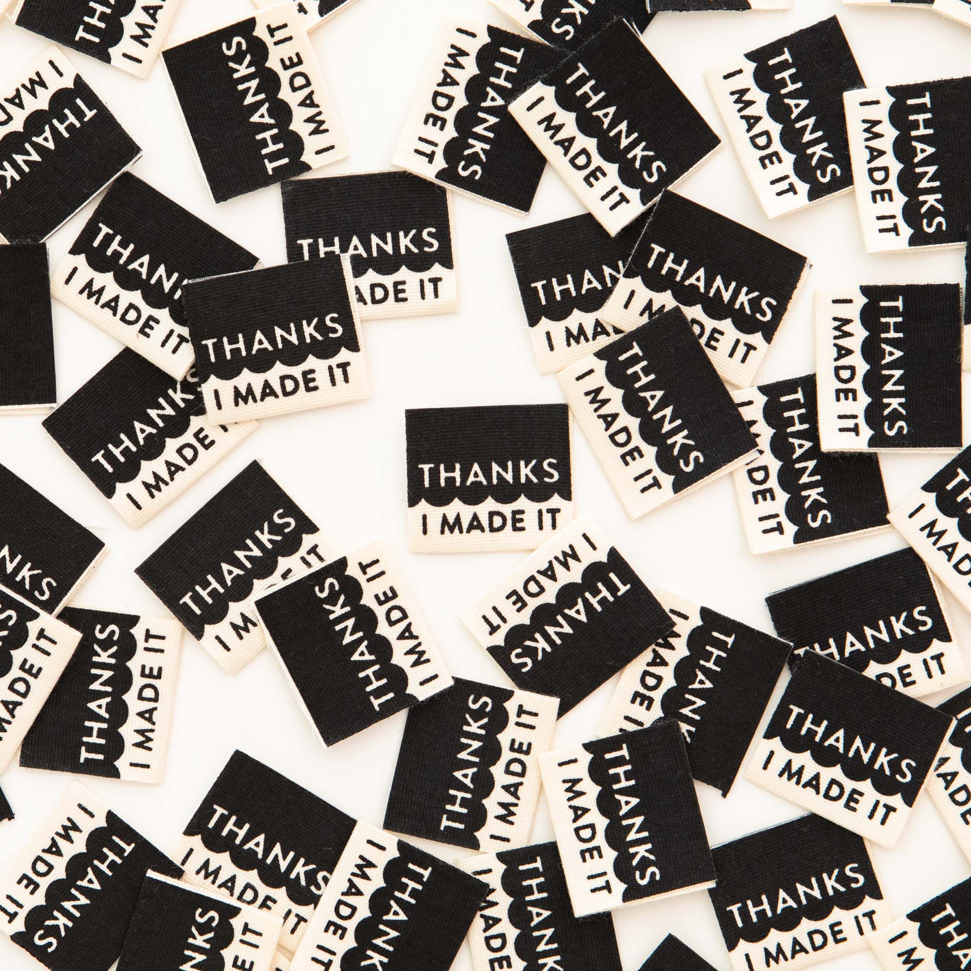 Thanks I Made It Organic Cotton Woven Sewing / Clothing Labels