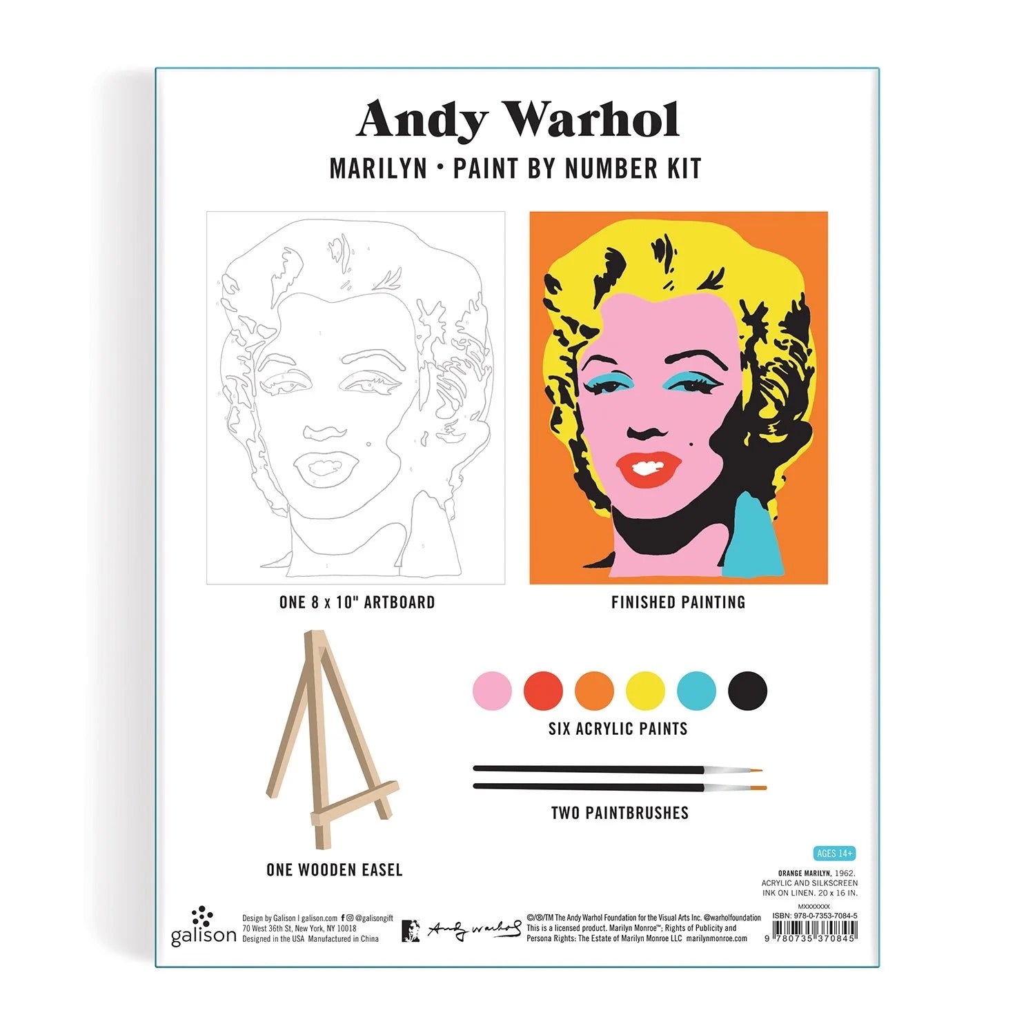 Andy Warhol Marilyn Paint-by-Number Kit