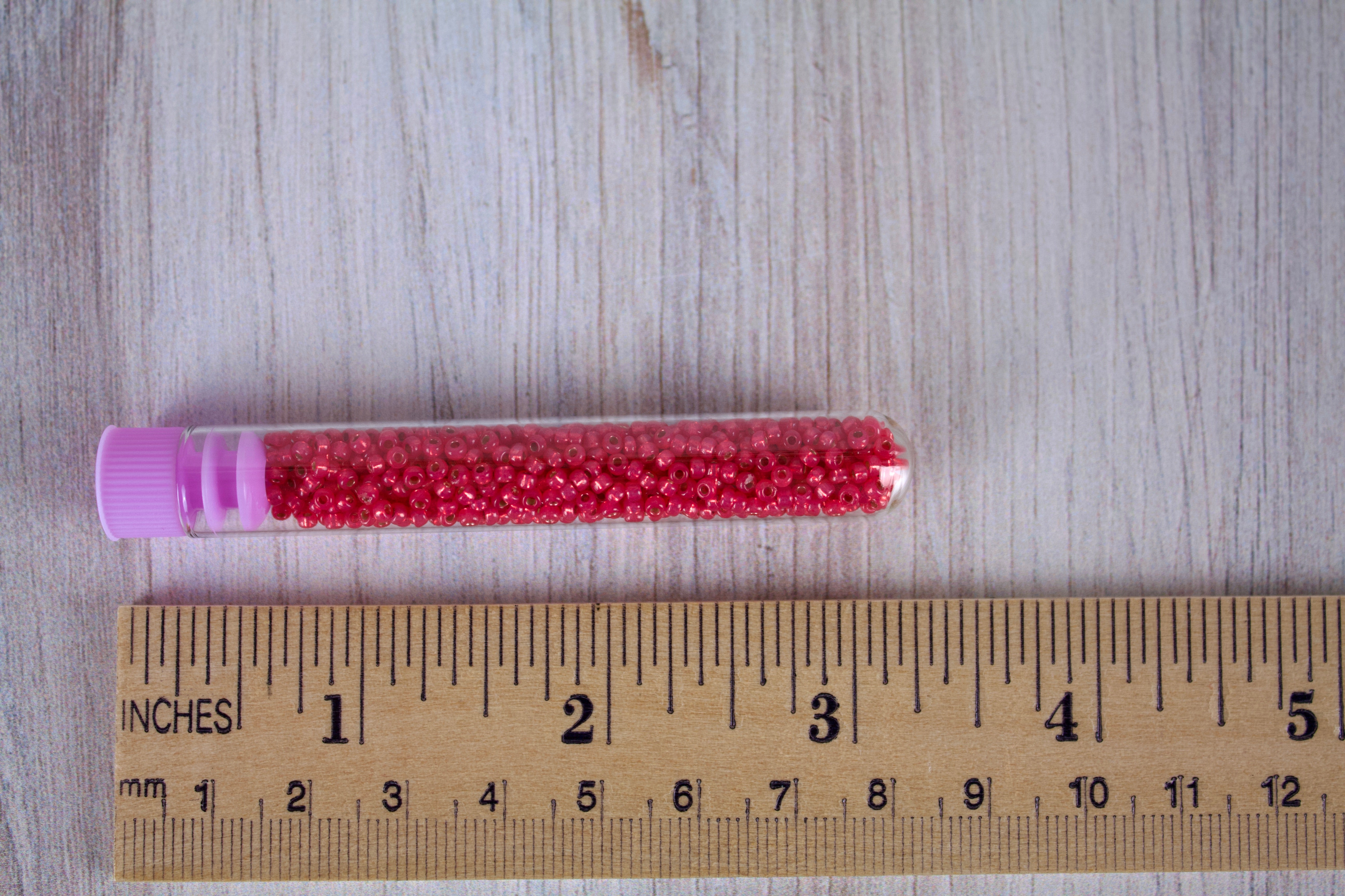 Duracoat Silver-lined Flamingo Miyuki Seed Beads size 11