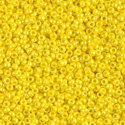 Opaque Yellow Luster Miyuki Seed Beads size 11
