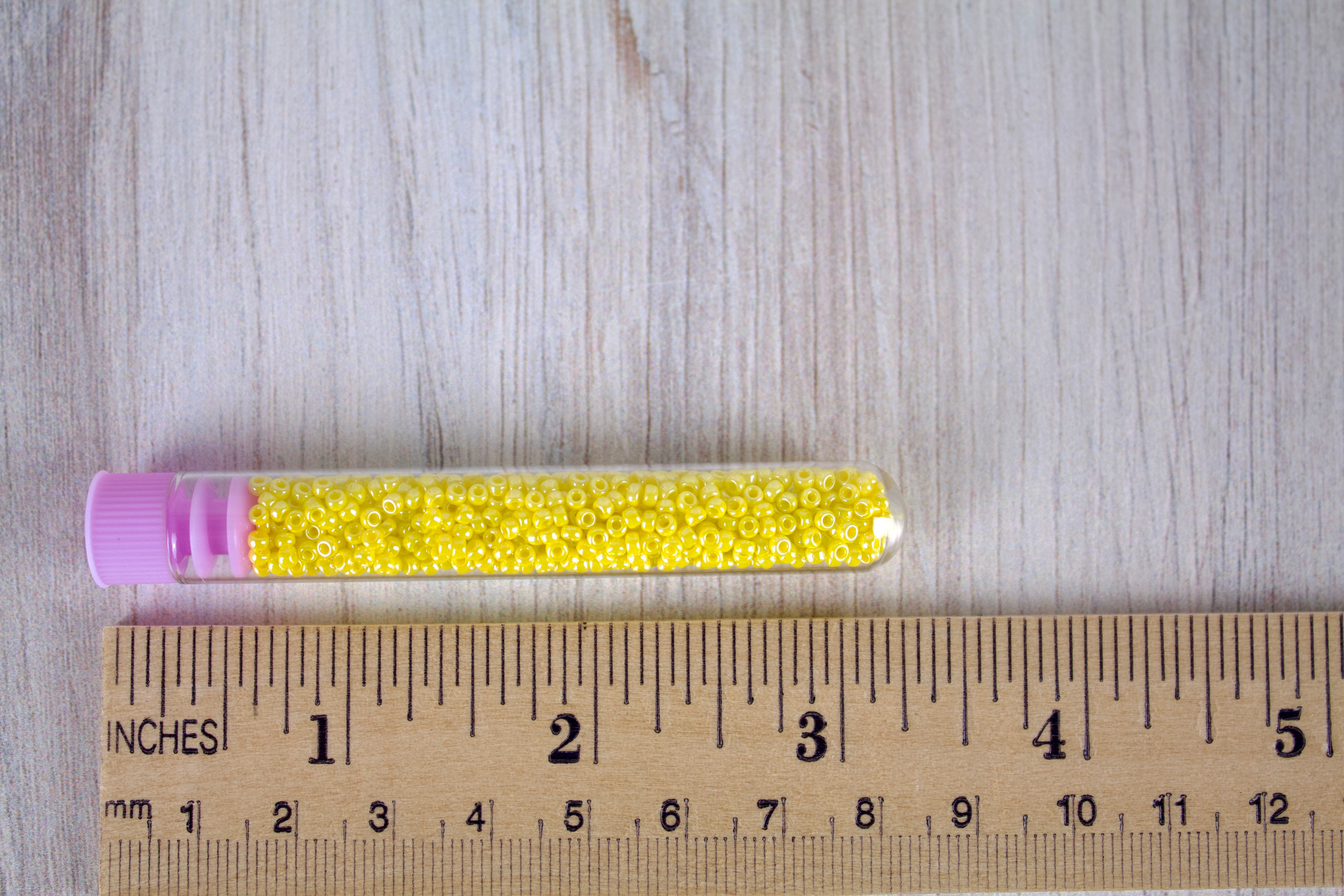 Opaque Yellow Luster Miyuki Seed Beads size 11