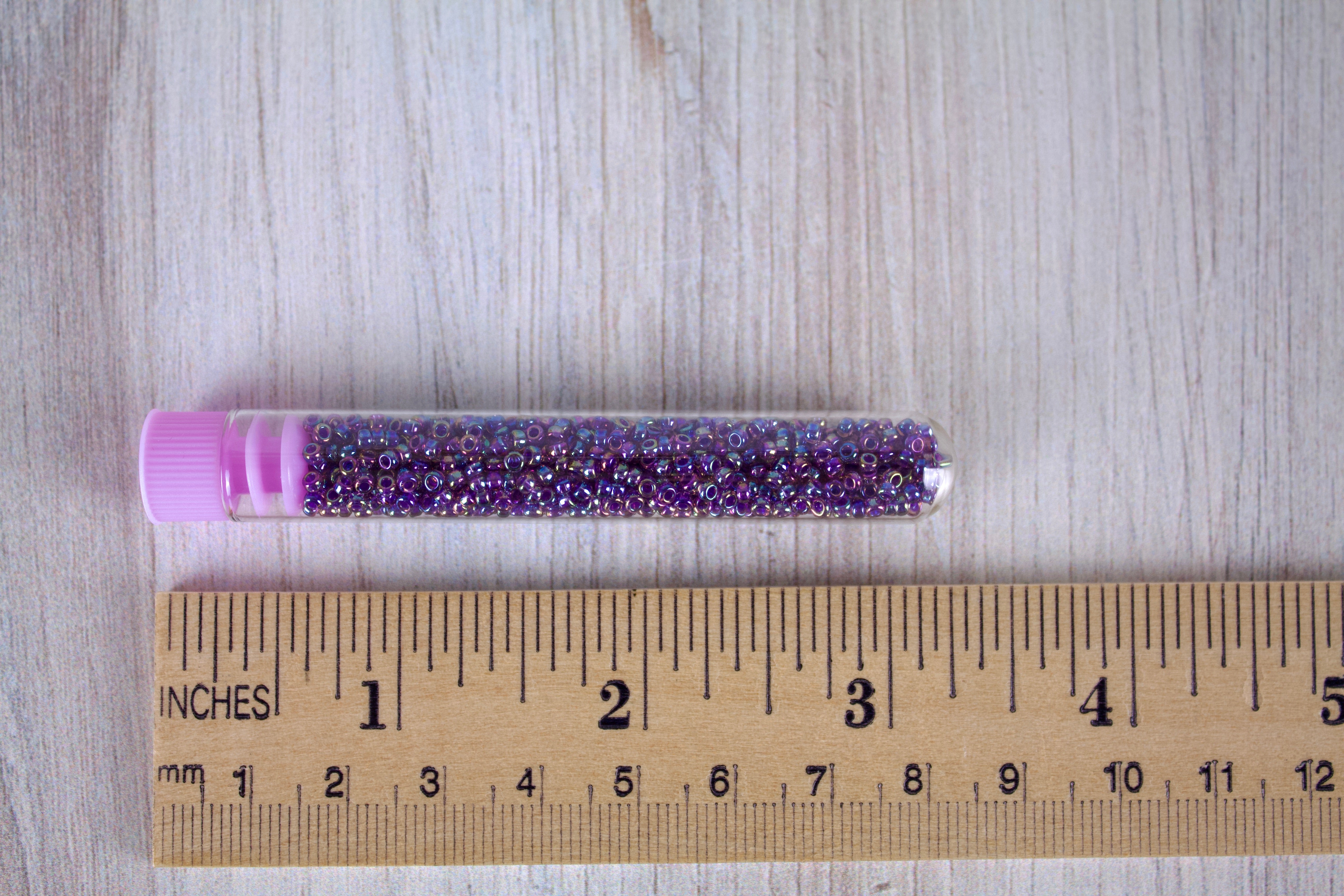 Purple Lined Amethyst Miyuki Seed Beads size 11