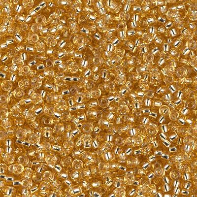 Silver Lined Gold Miyuki Seed Beads size 11