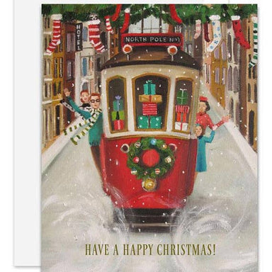 Family Trolley Christmas Card-Janet Hill Studio-Art_Art Print,Category_Card,Theme_Christmas