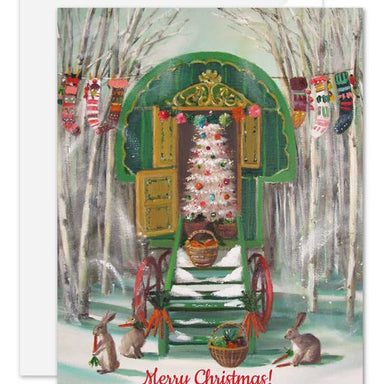 Christmas Caravan Card-Janet Hill Studio-Art_Art Print,Category_Card,Theme_Christmas
