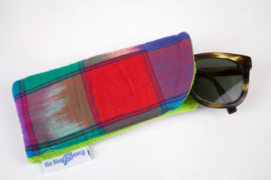 Arlo Glasses Case-The Blue Peony-Category_Glasses Case,Color_Blue,Color_Green,Color_Red,Department_Personal Accessory