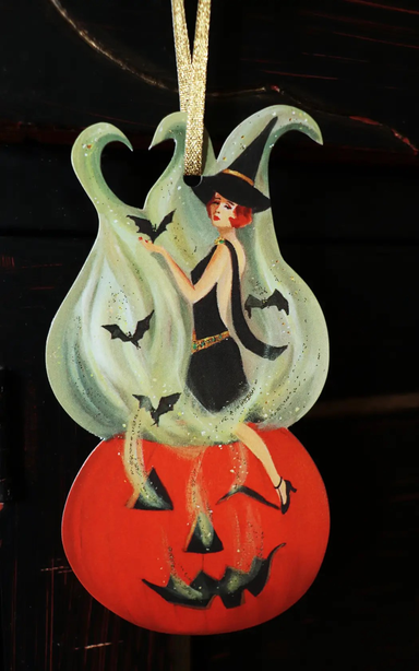 Batsheba Paper Ornament / Gift Tag / Bookmark-Janet Hill Studio-Art_Art Print,Category_Card,Category_Decoration,Category_Gift Tag,Theme_Halloween