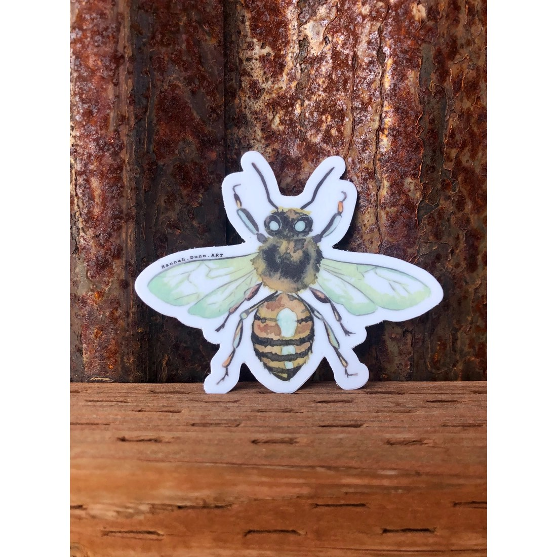 Honey Bee Sticker-Hannah Dunn Art-