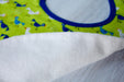 Bitsy the Bird Bib-The Blue Peony-Animal_Bird,Category_Bib,Color_Blue,Color_Lime Green,Department_Organic Baby,Material_Organic Cotton,Pattern_Ed Emberley's Animals,Theme_Animal