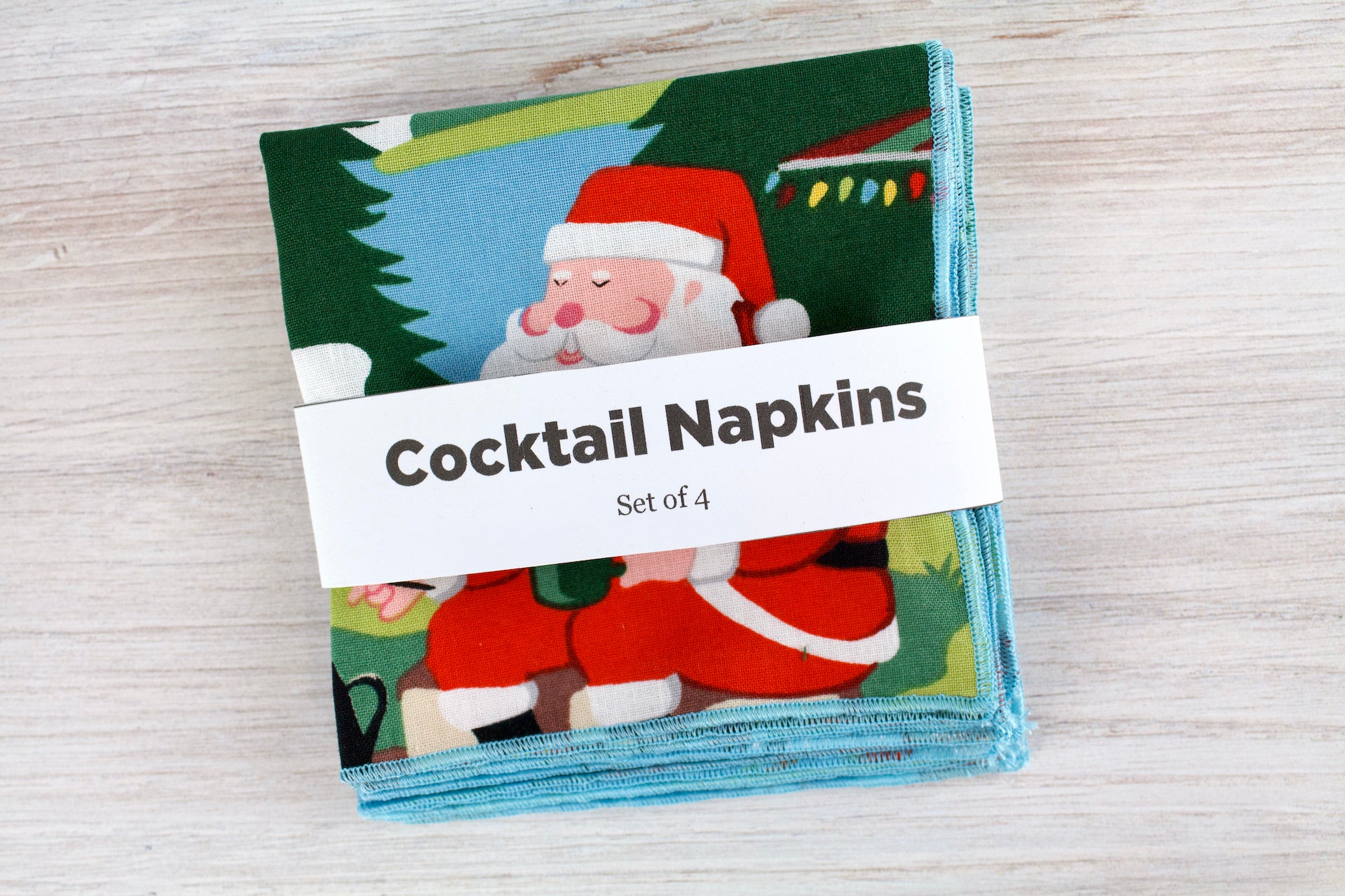 Camping Santa Napkins