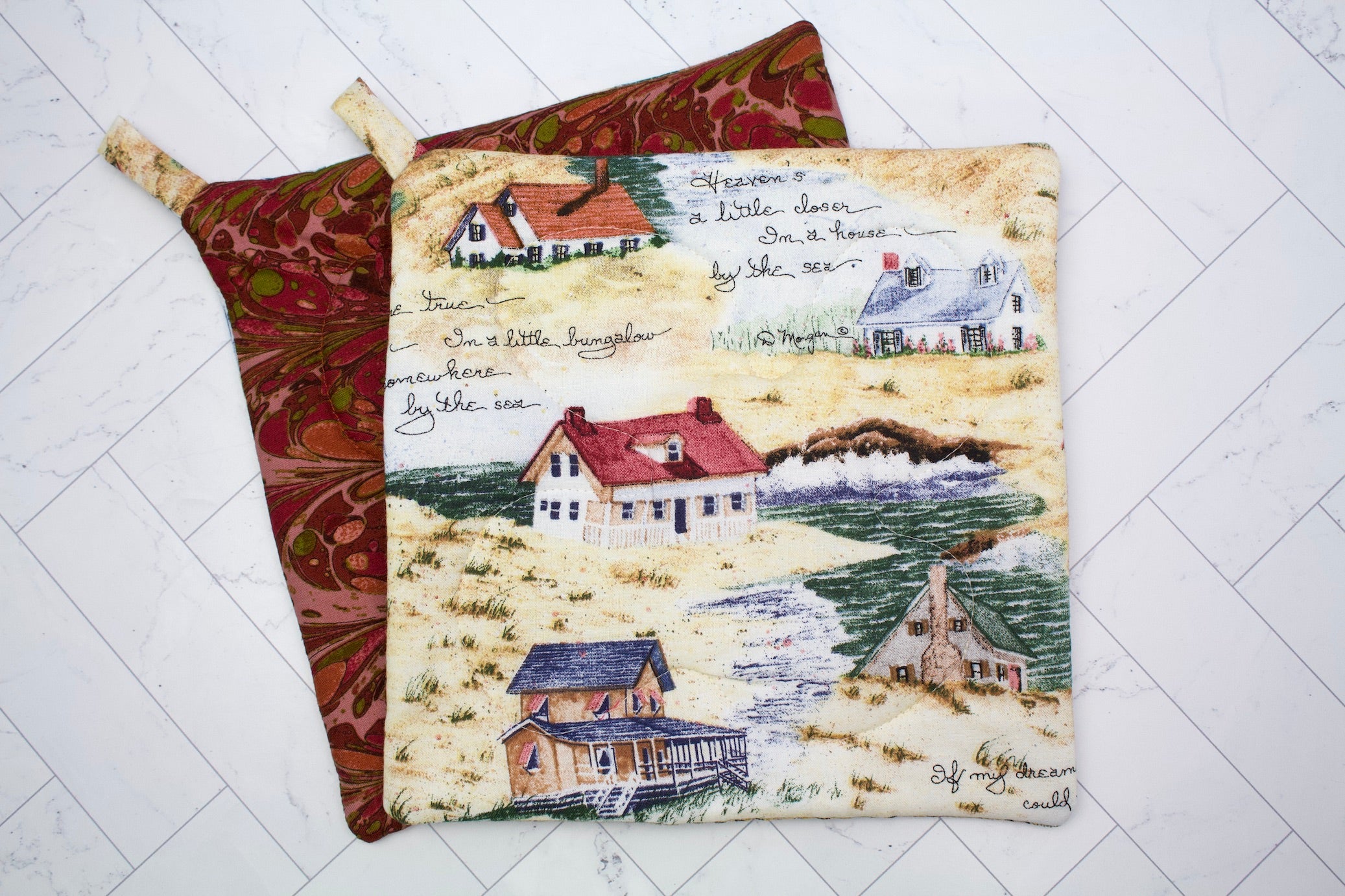 Cottage by the Sea Potholder