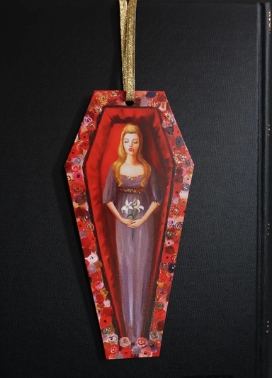 Dracula's Daughter Paper Ornament / Gift Tag / Bookmark-Janet Hill Studio-Art_Art Print,Category_Card,Category_Decoration,Category_Gift Tag,Theme_Halloween